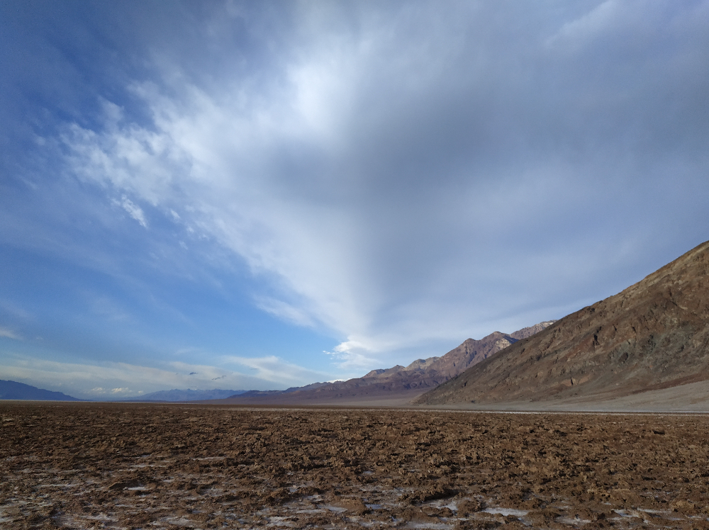 Badwater Road, Death Valley - Ciel Nuageux