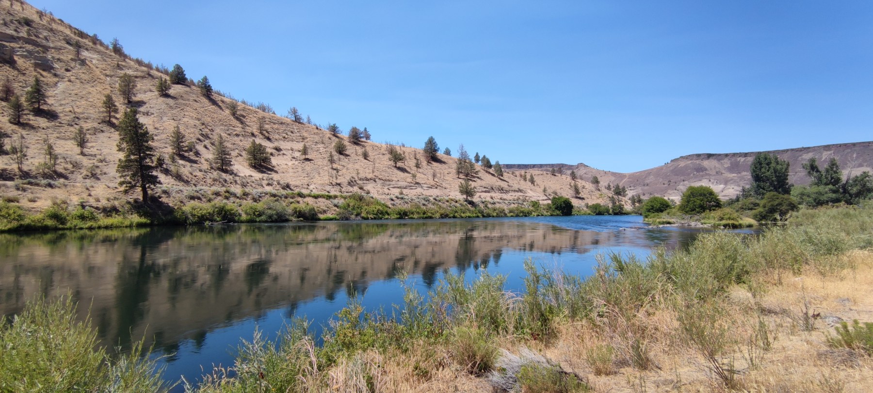 Roadtrip juillet 2021 - Rivière dans les collines arides, USA