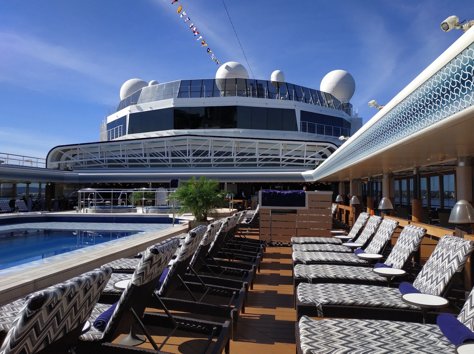 Deck du navire de croisière