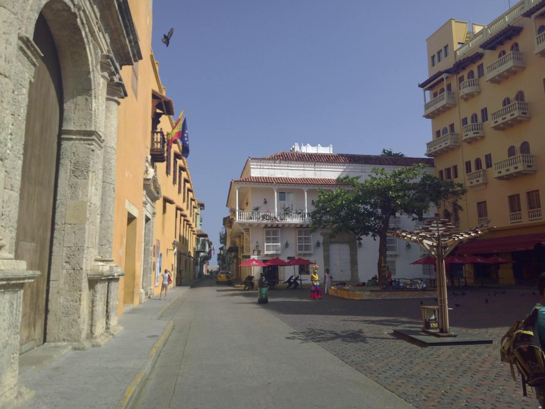 Place centrale de Cartagena, Colombie