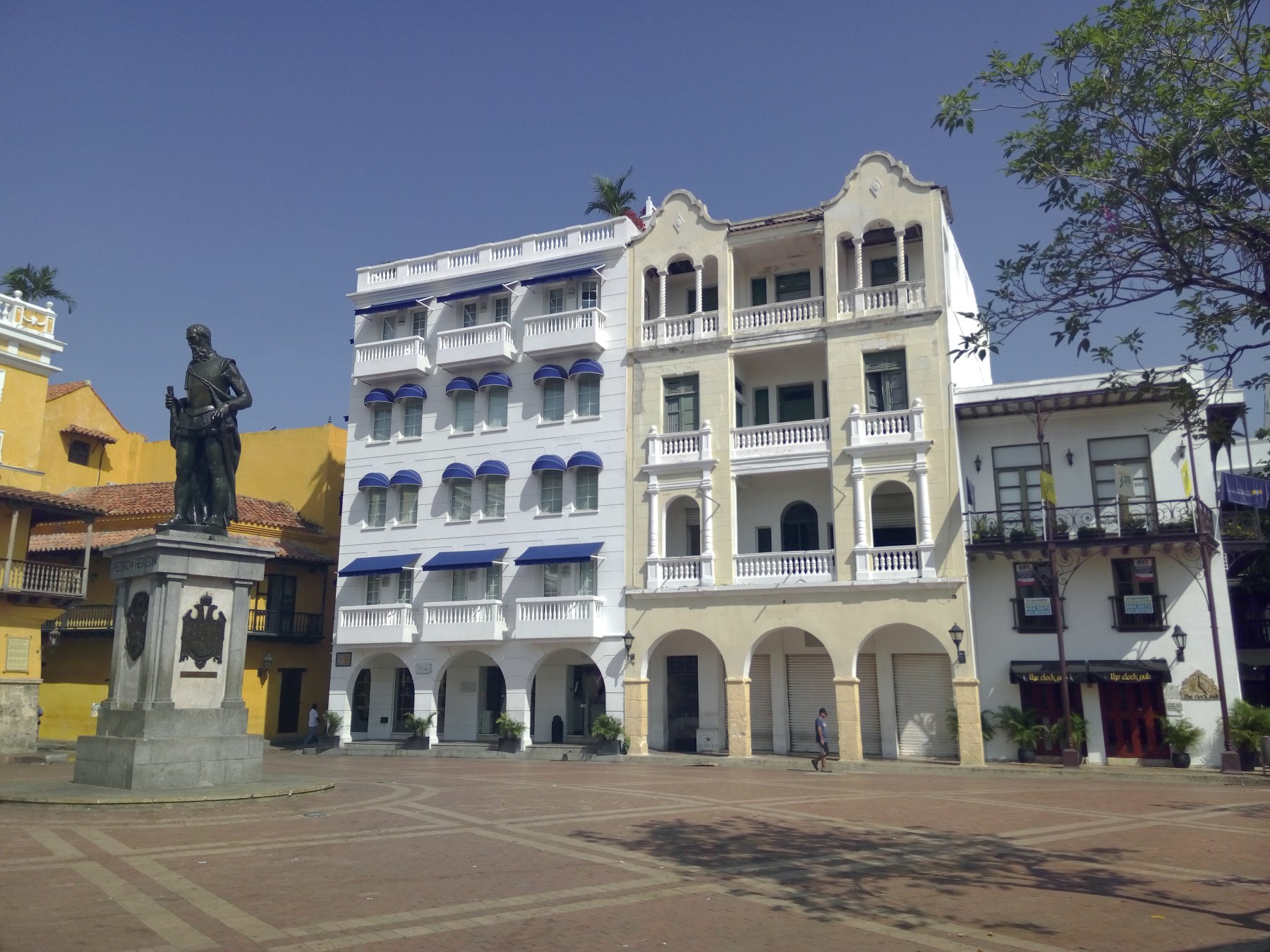 Place centrale de Cartagena, Colombie
