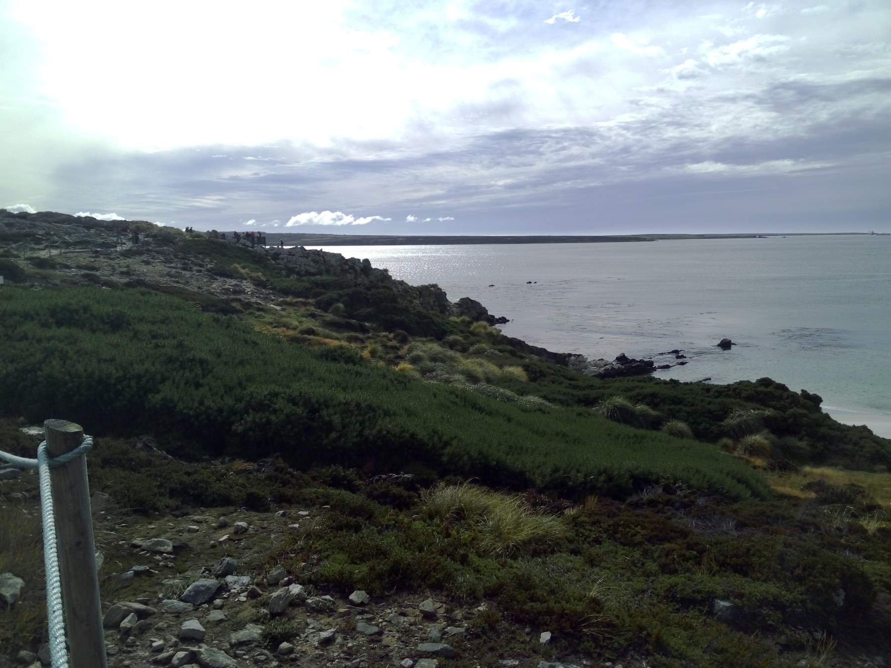 Plage de Stanley, île de Tierra del Fuego - Vue depuis la Pointe de la Côte