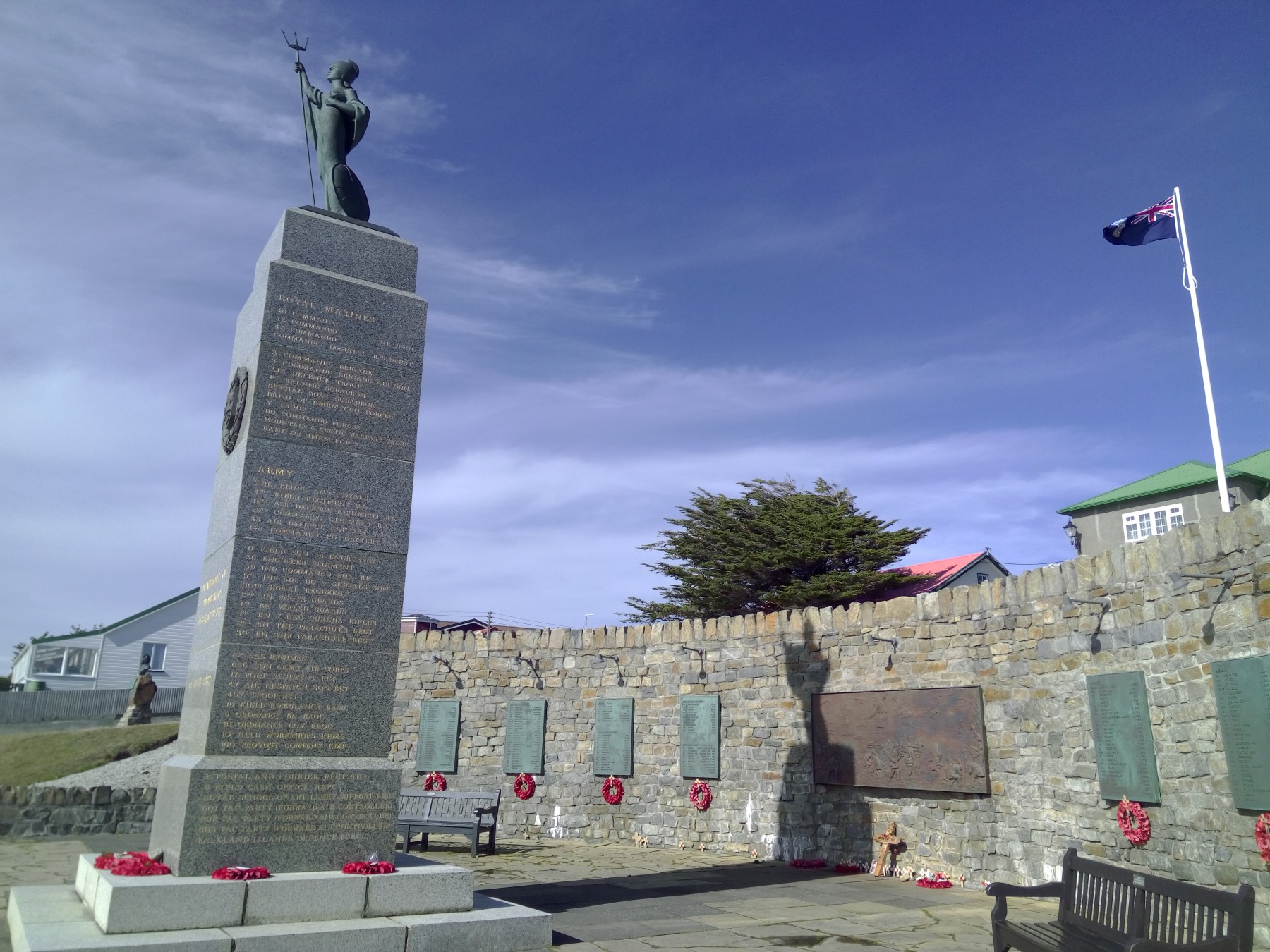 Portpatrick, Écosse - Monument aux morts de Falkland