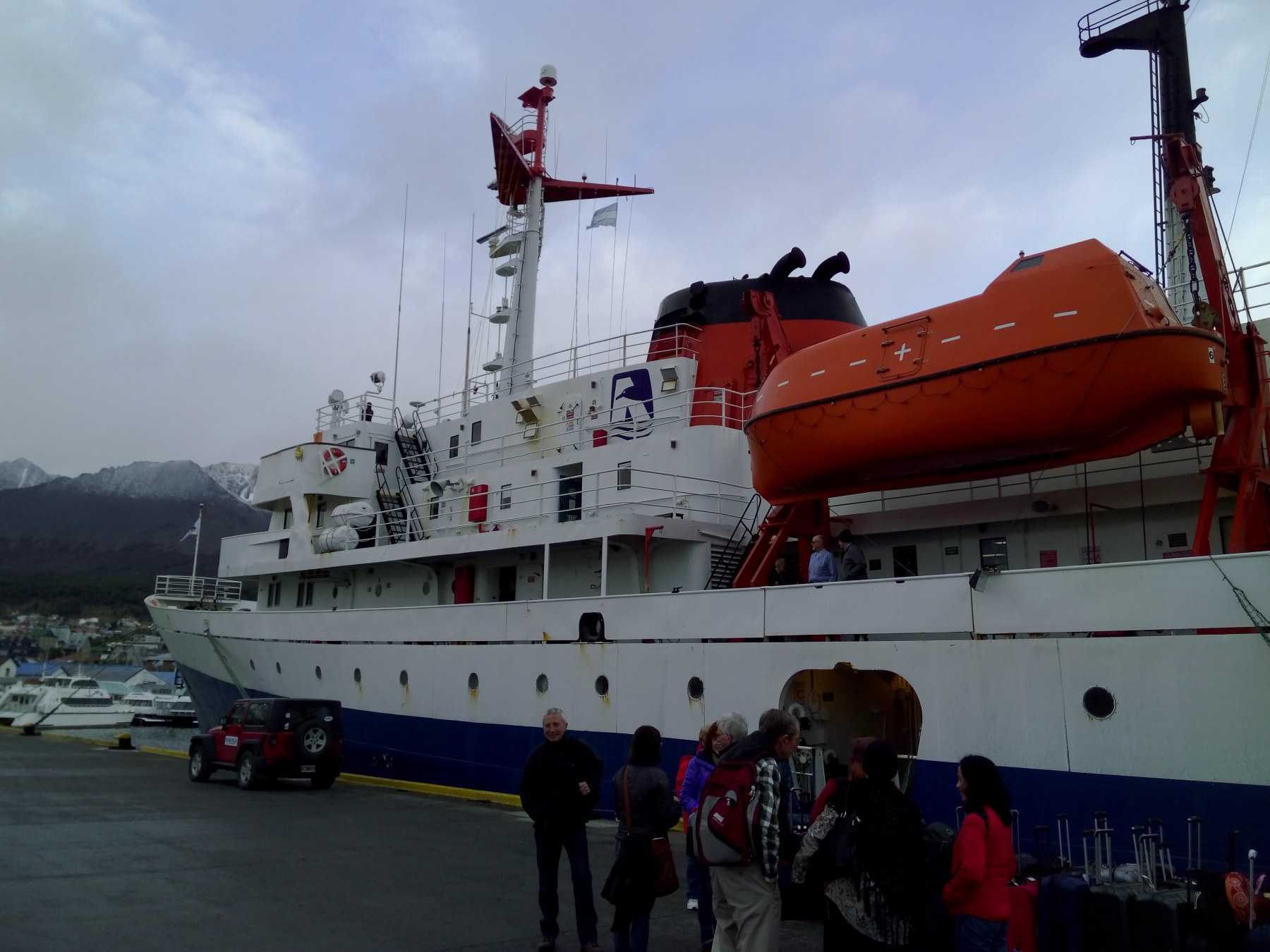 Passagers à Ushuaia, bout du monde