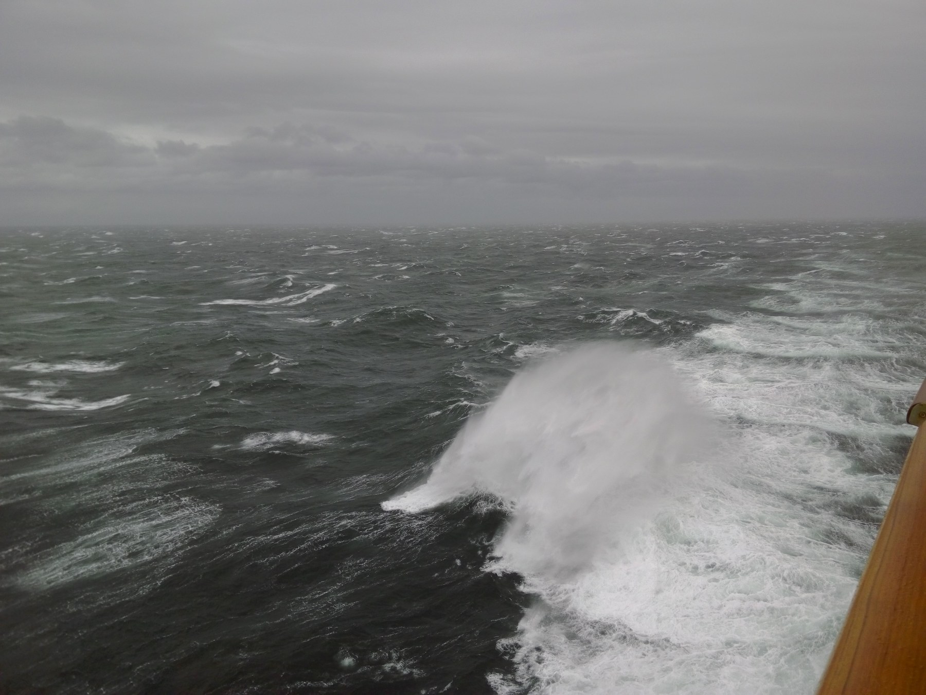 Mer agitée en pleine croisière