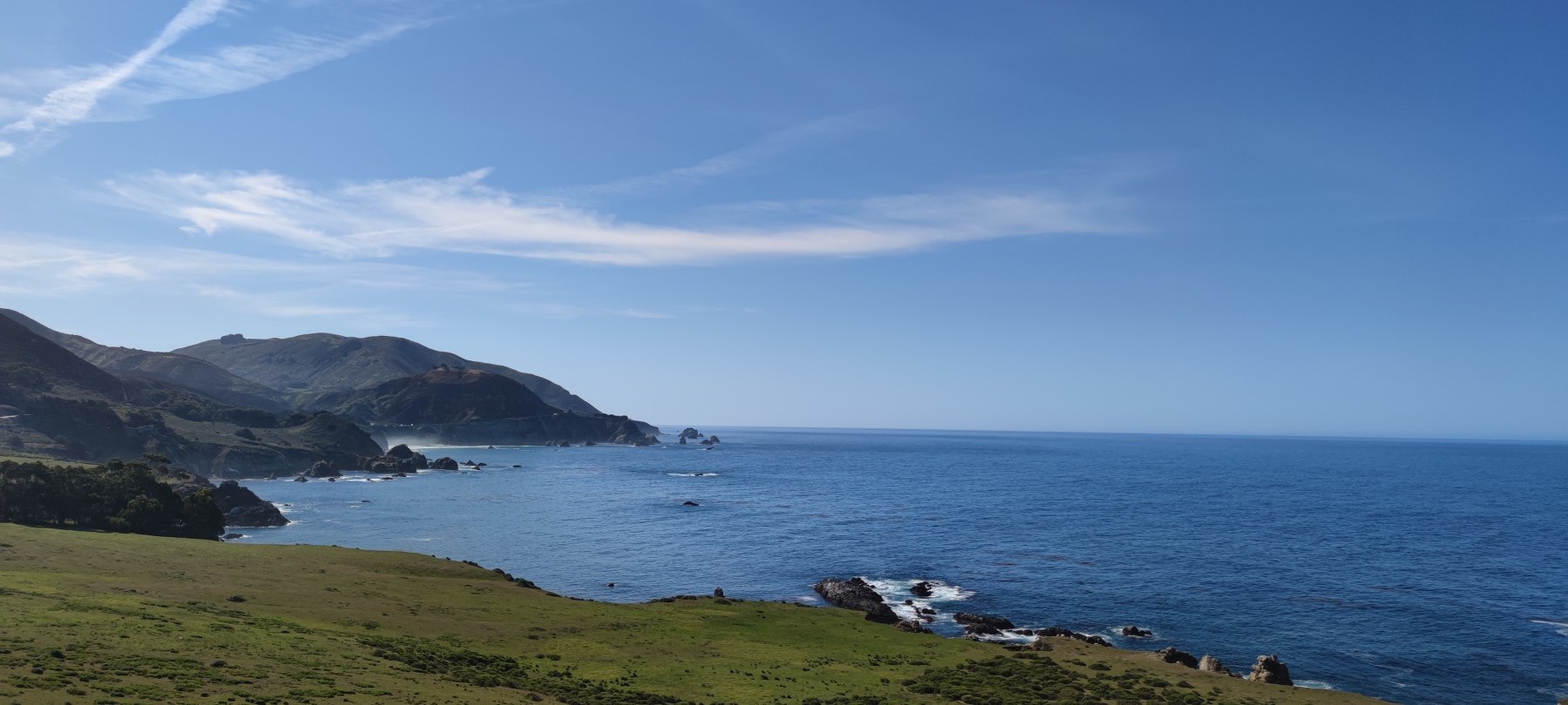 Vue de la côte de Monterey County, Californie