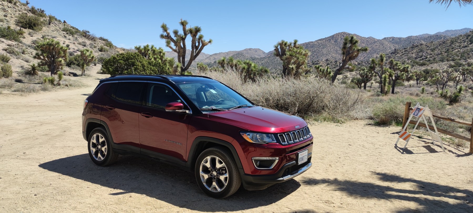 Jeep Compass à Joshua Tree, Californie