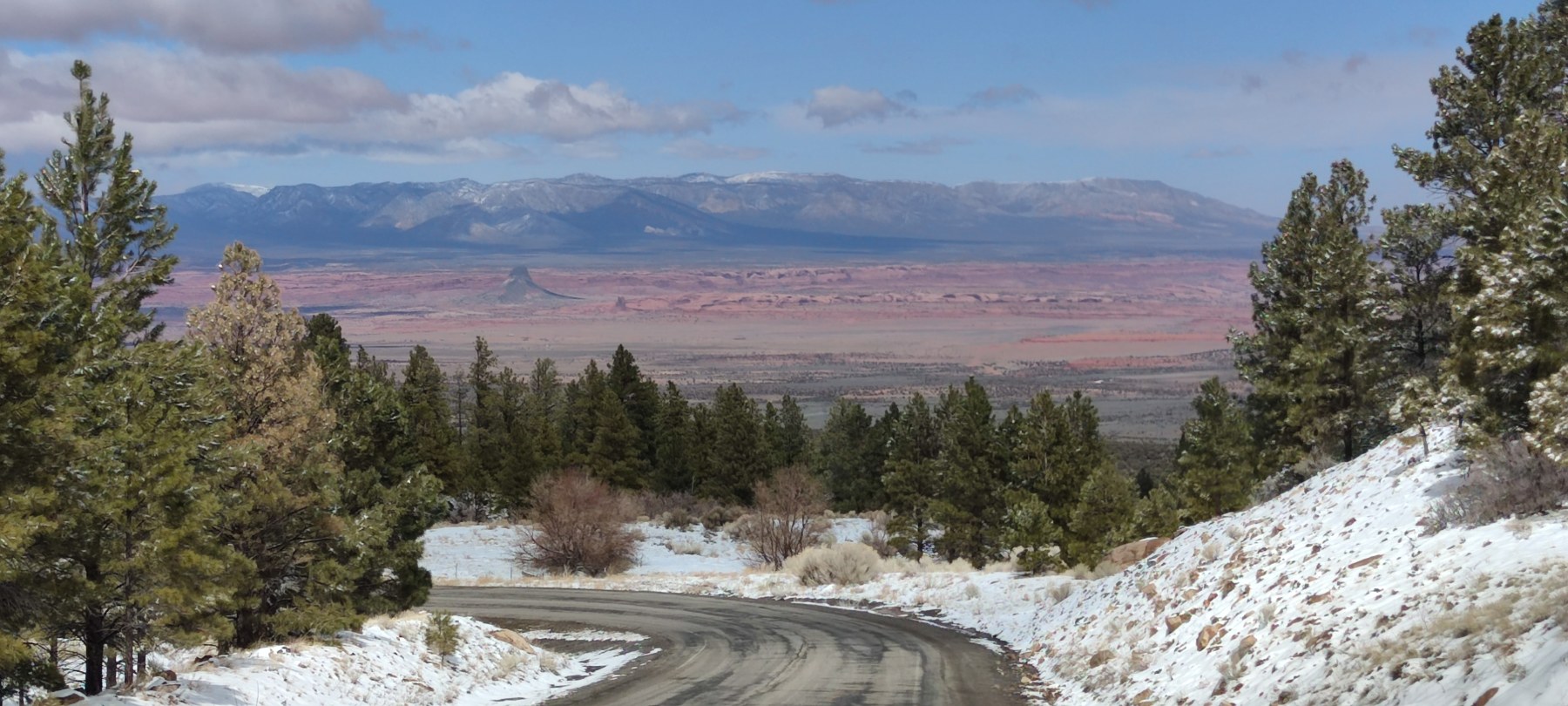 Vue depuis Shiprock, Nouveau-Mexique