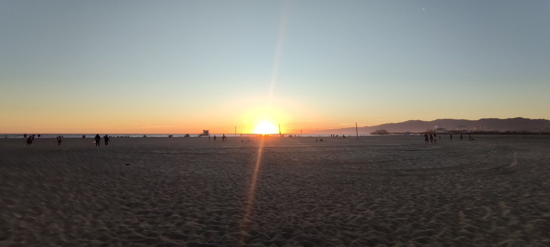 Coucher de soleil à Santa Monica
