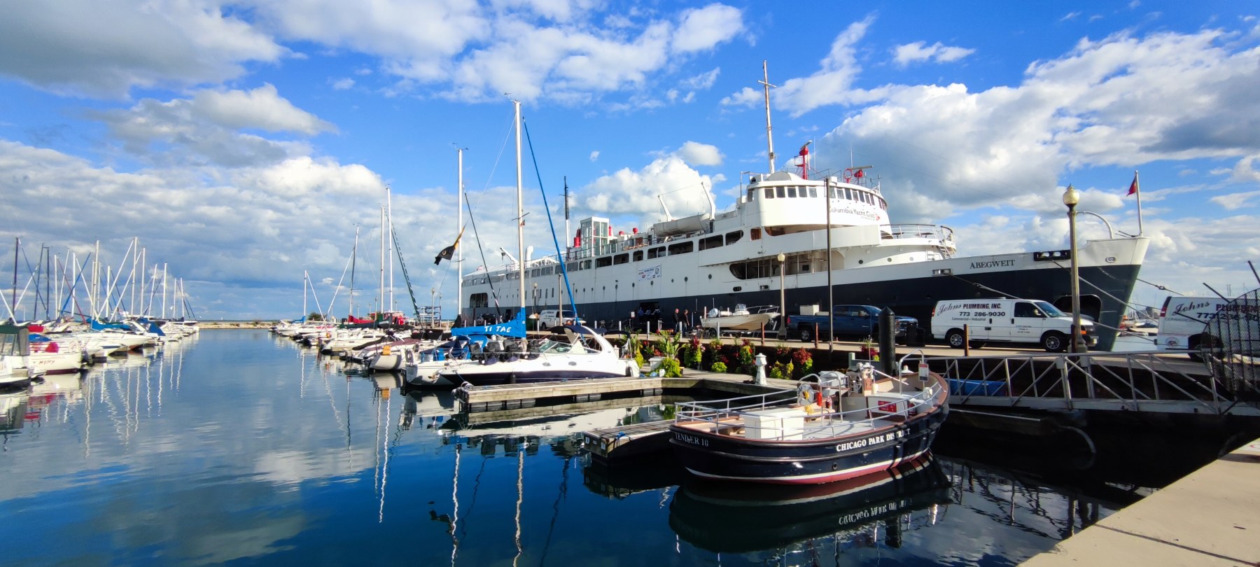 Le navire Abegweit au port de Chicago