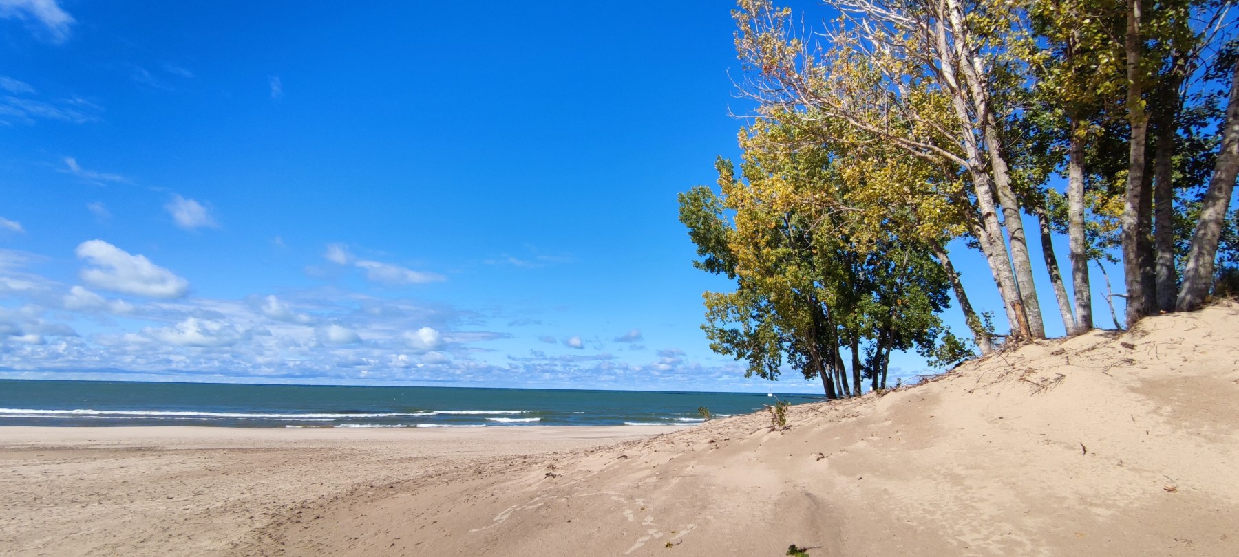 Plage de Lake Michigan, Michigan, USA