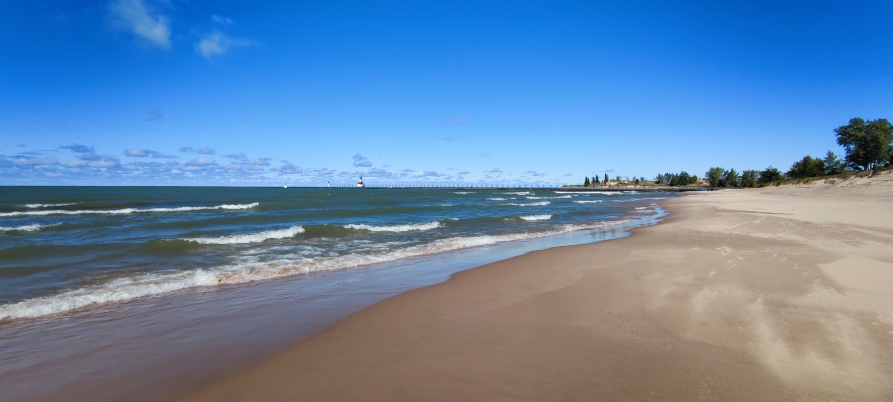Plage de Grand Haven, Michigan