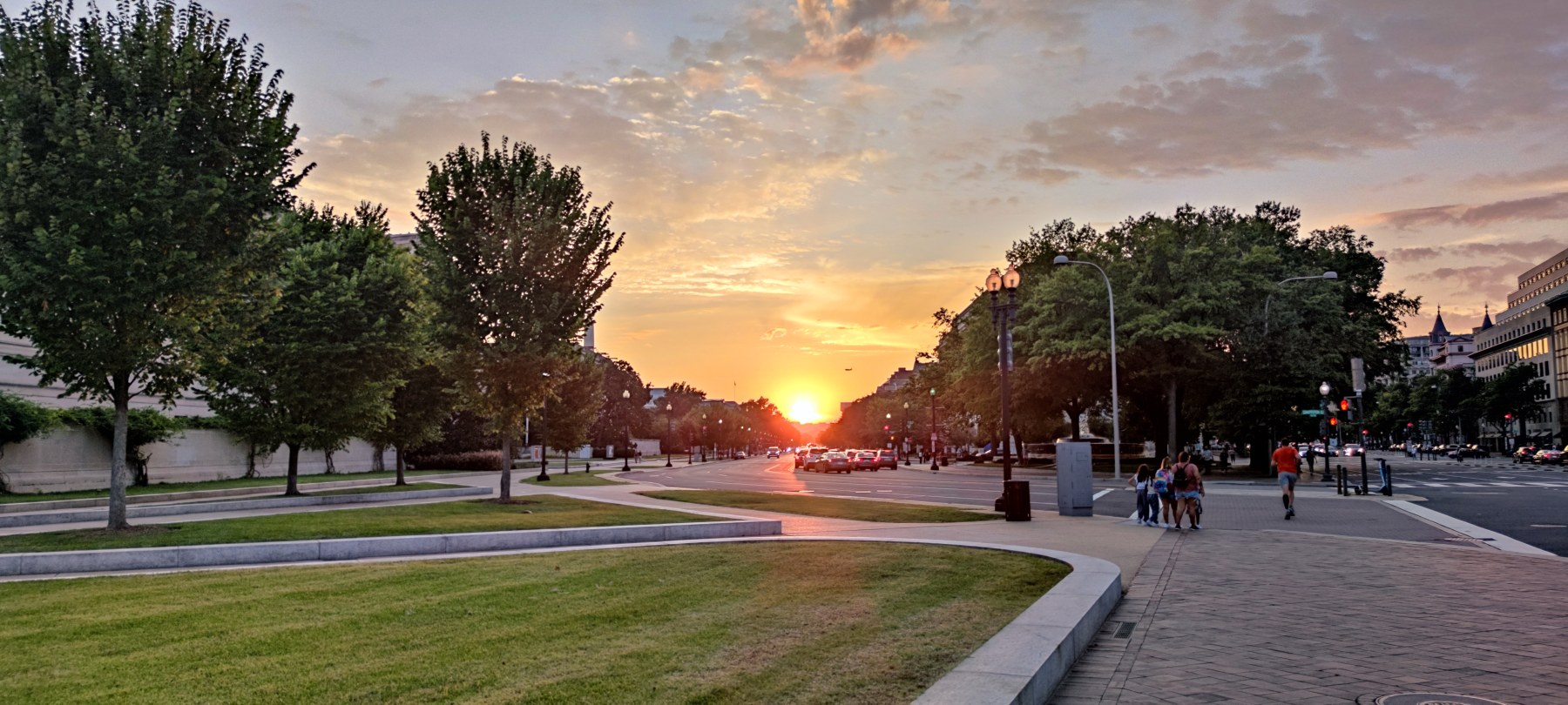 Coucher de soleil sur le Capitole, Washington DC