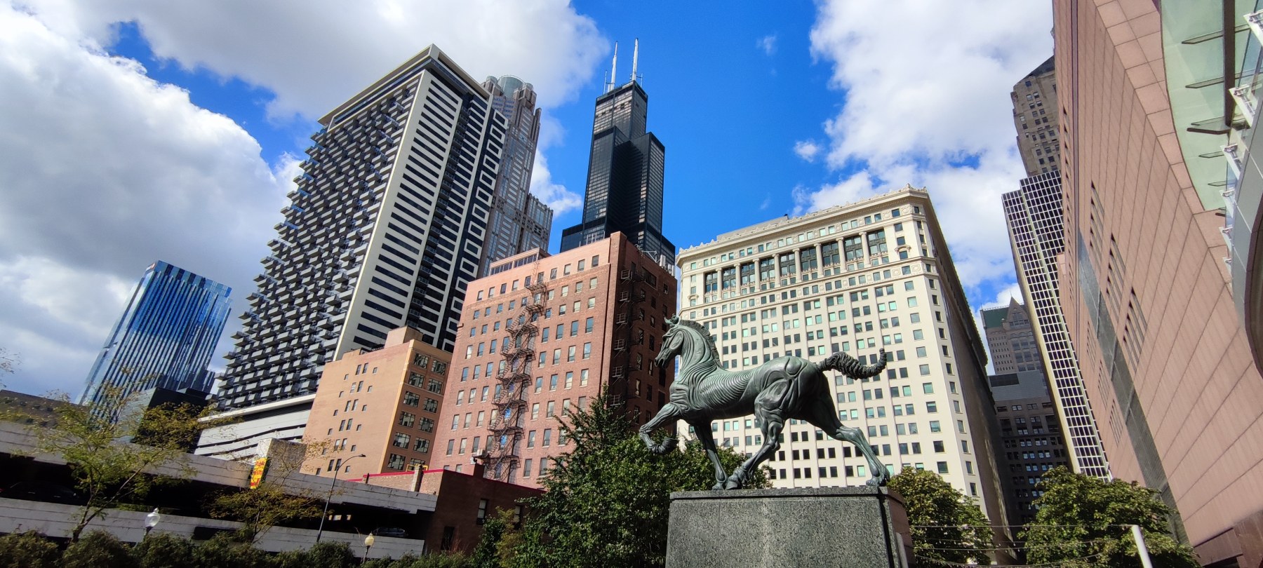 Statue du cheval à Chicago