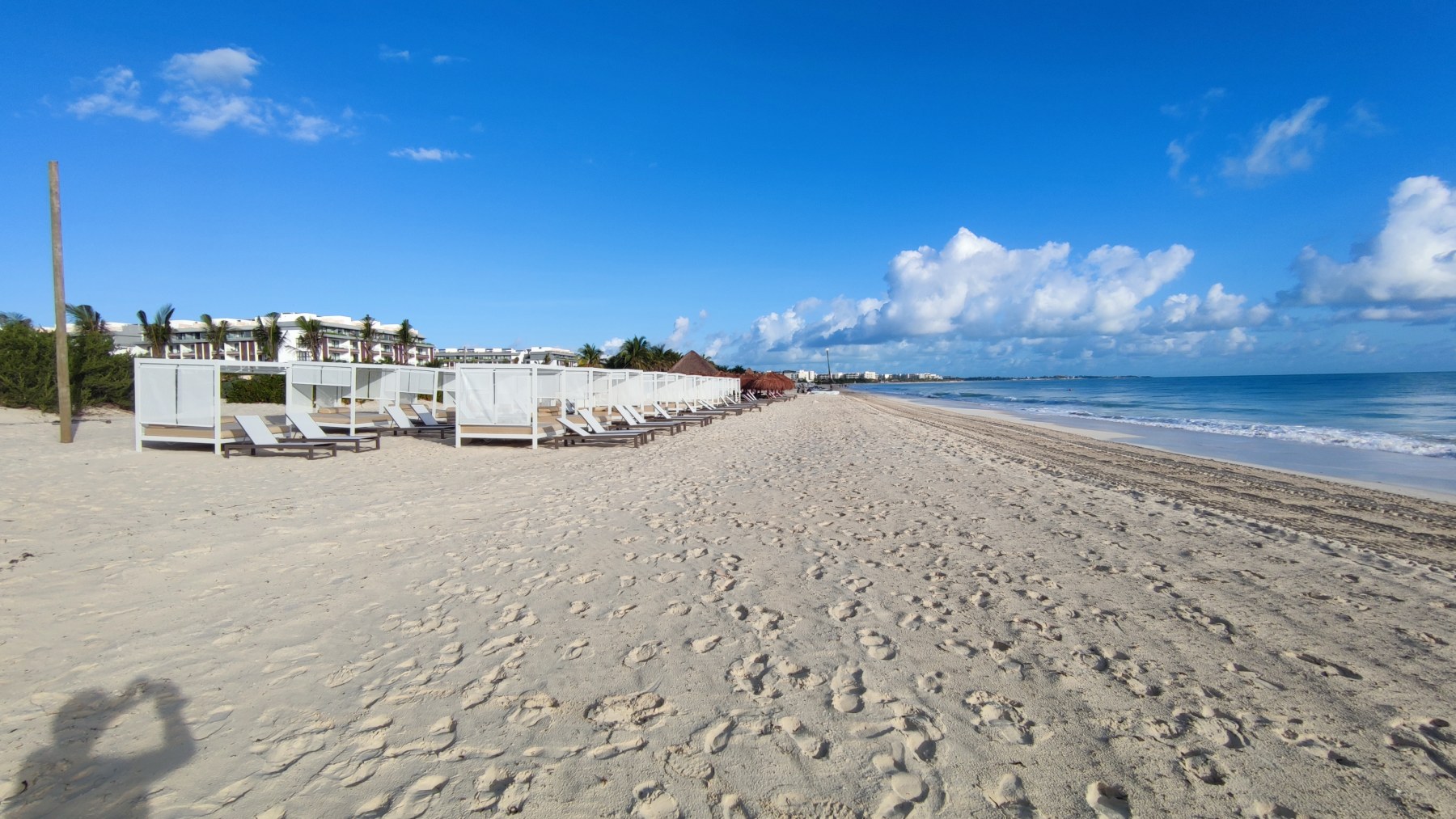 Plage de sable fin à Cancún