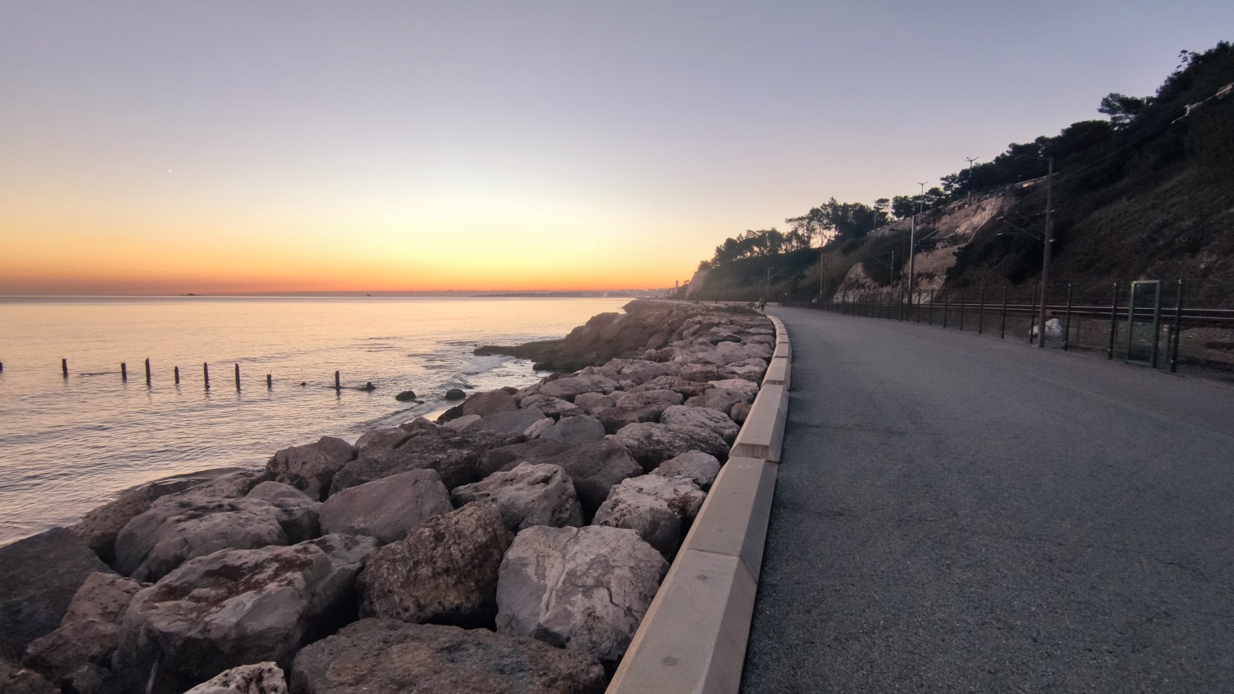Coucher de soleil à Almada