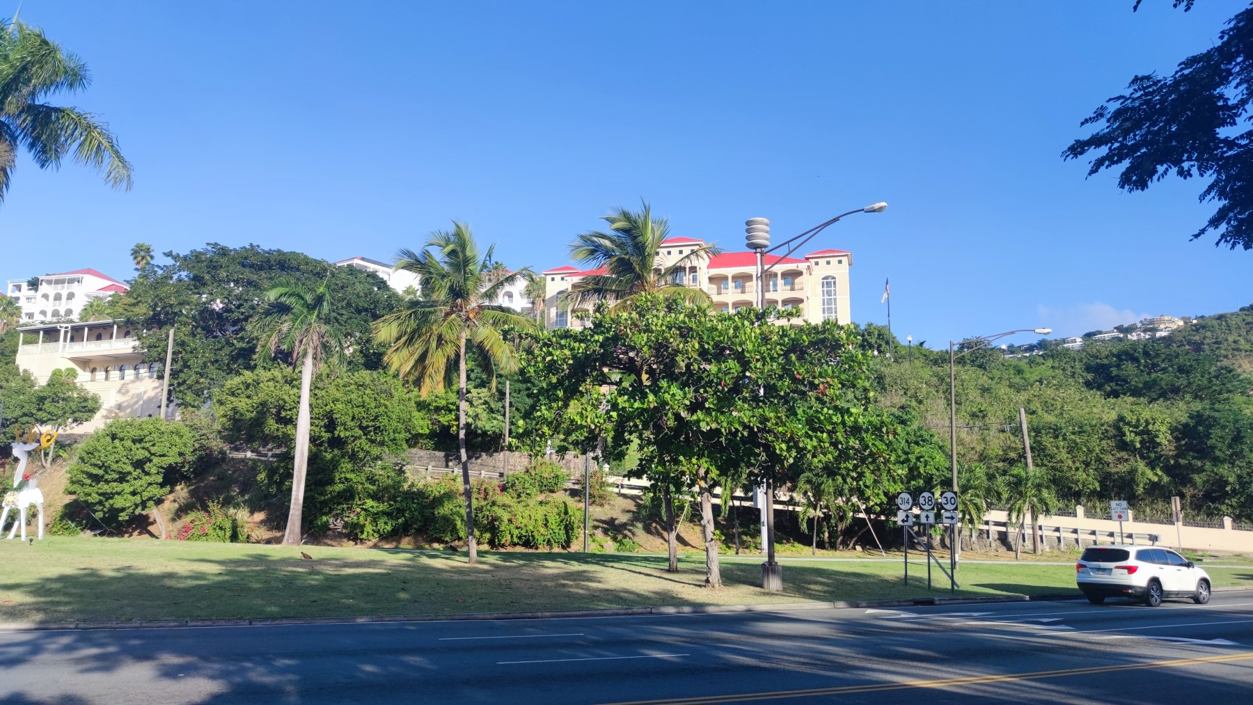 Vue sur les hôtels de Saint-Martin