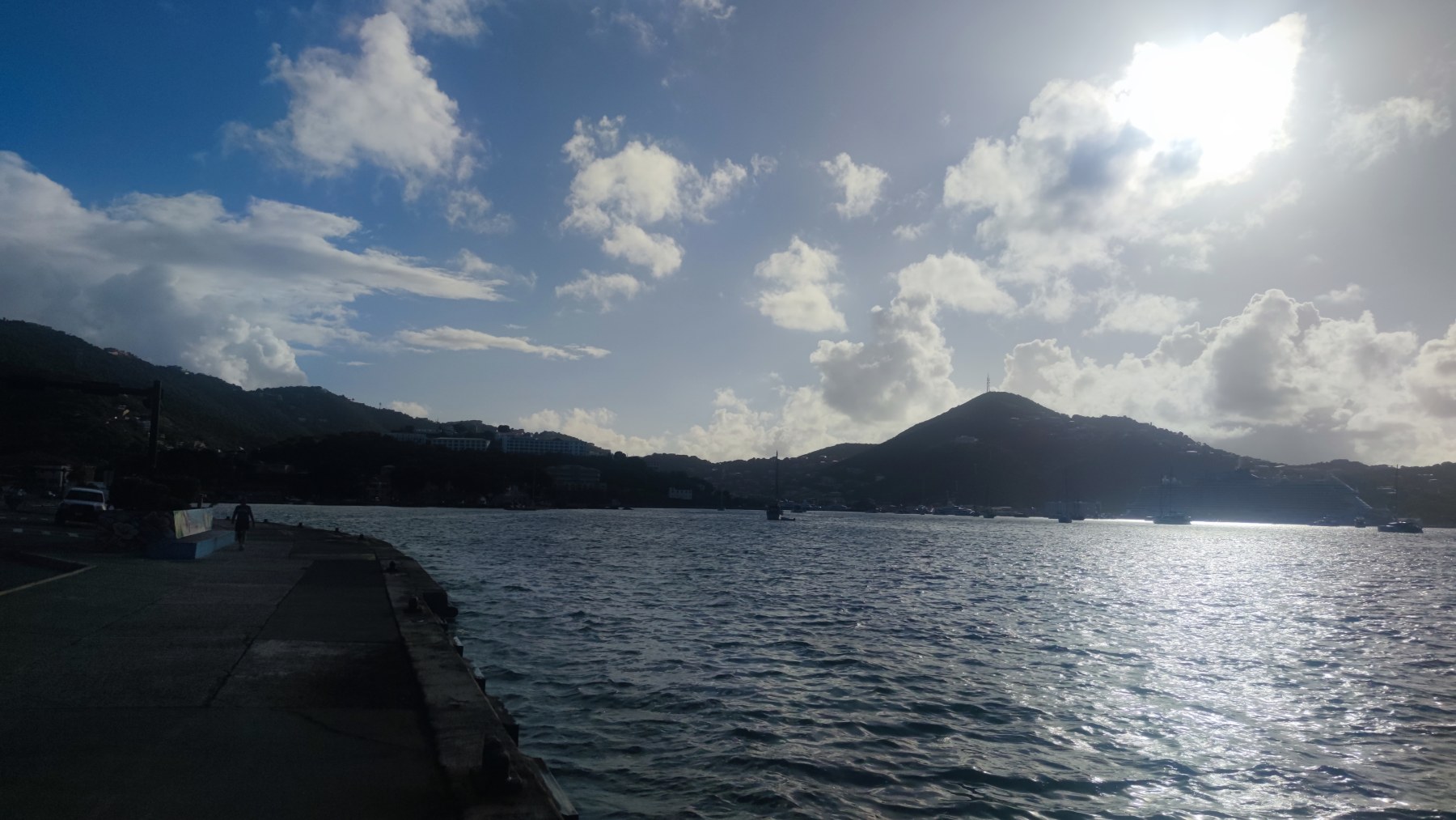 Vue du port de Philipsburg