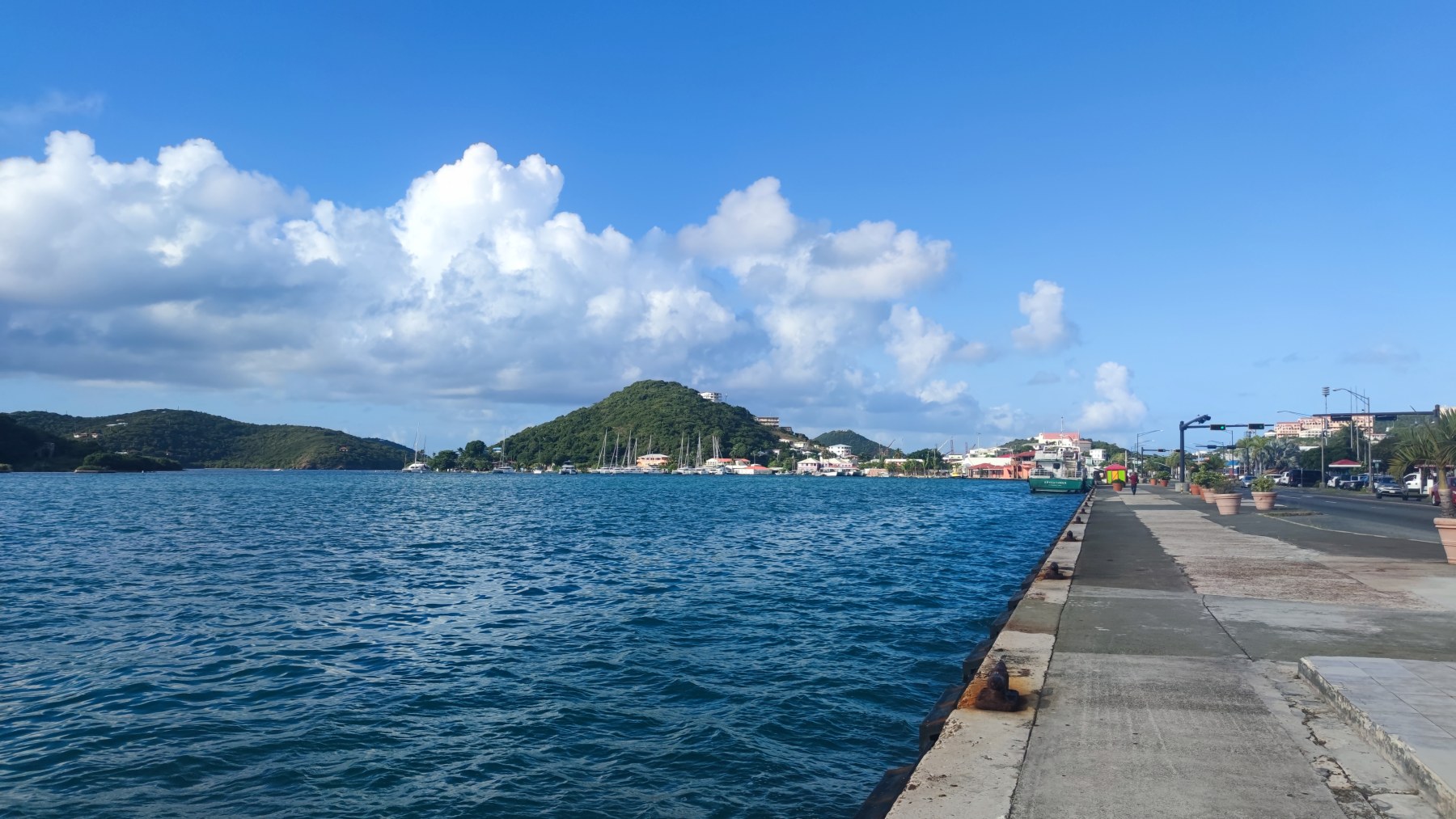Vue de Philipsburg, Saint-Martin