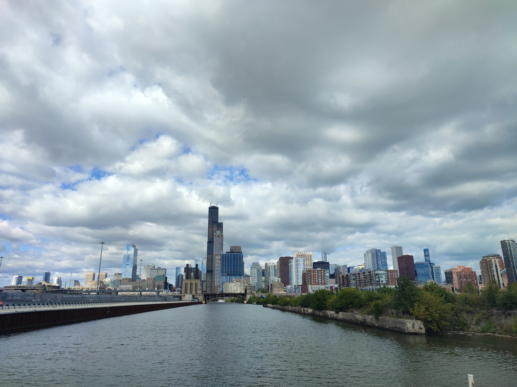 Chicago sous un ciel nuageux