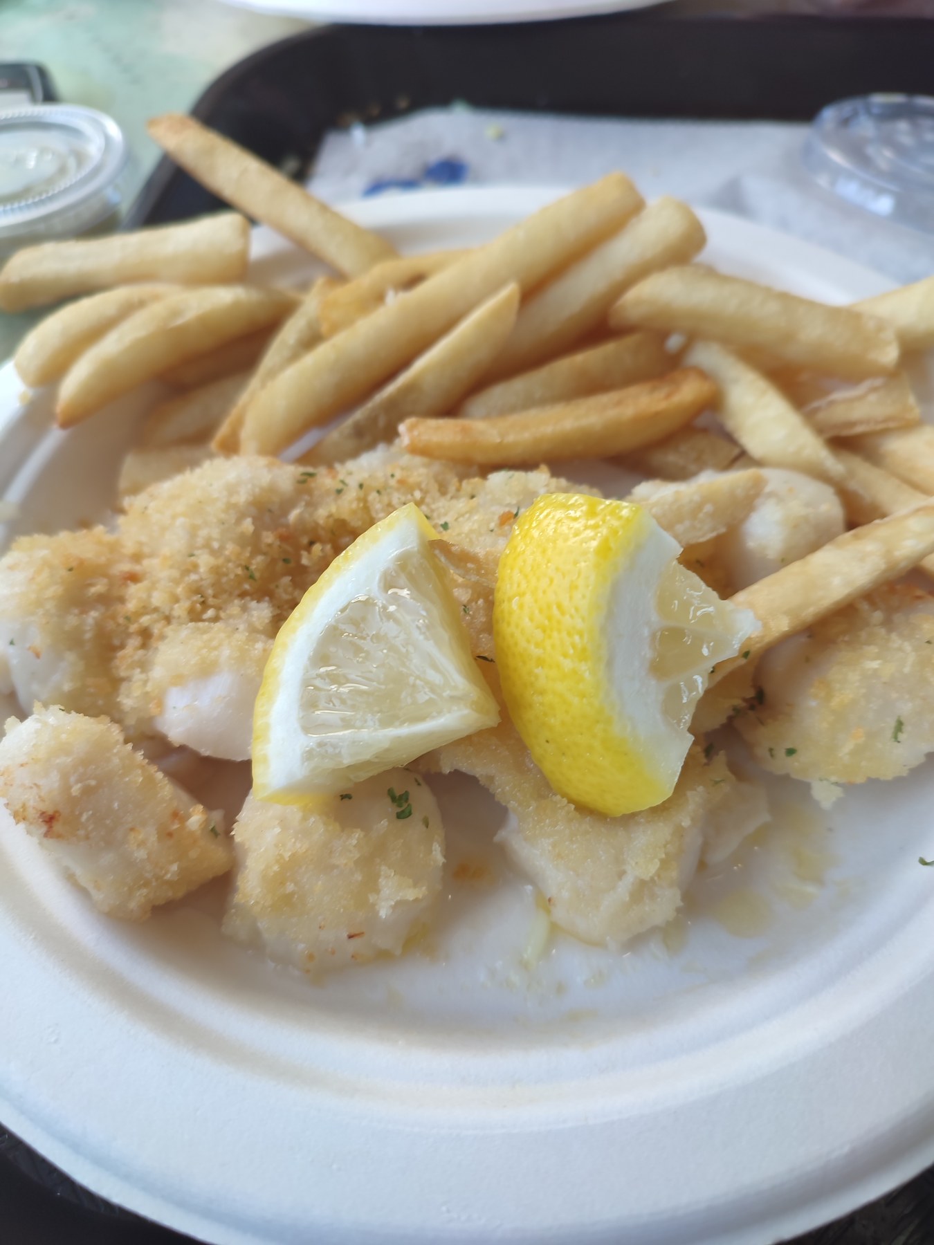 Friture de poisson et frites