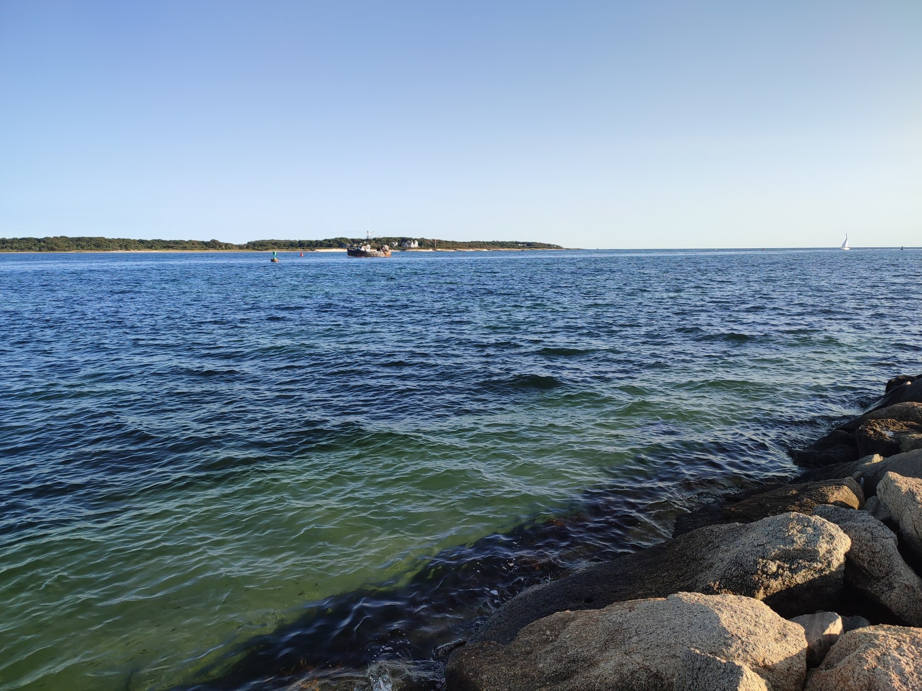 Vue maritime de l'île de Martha's Vineyard