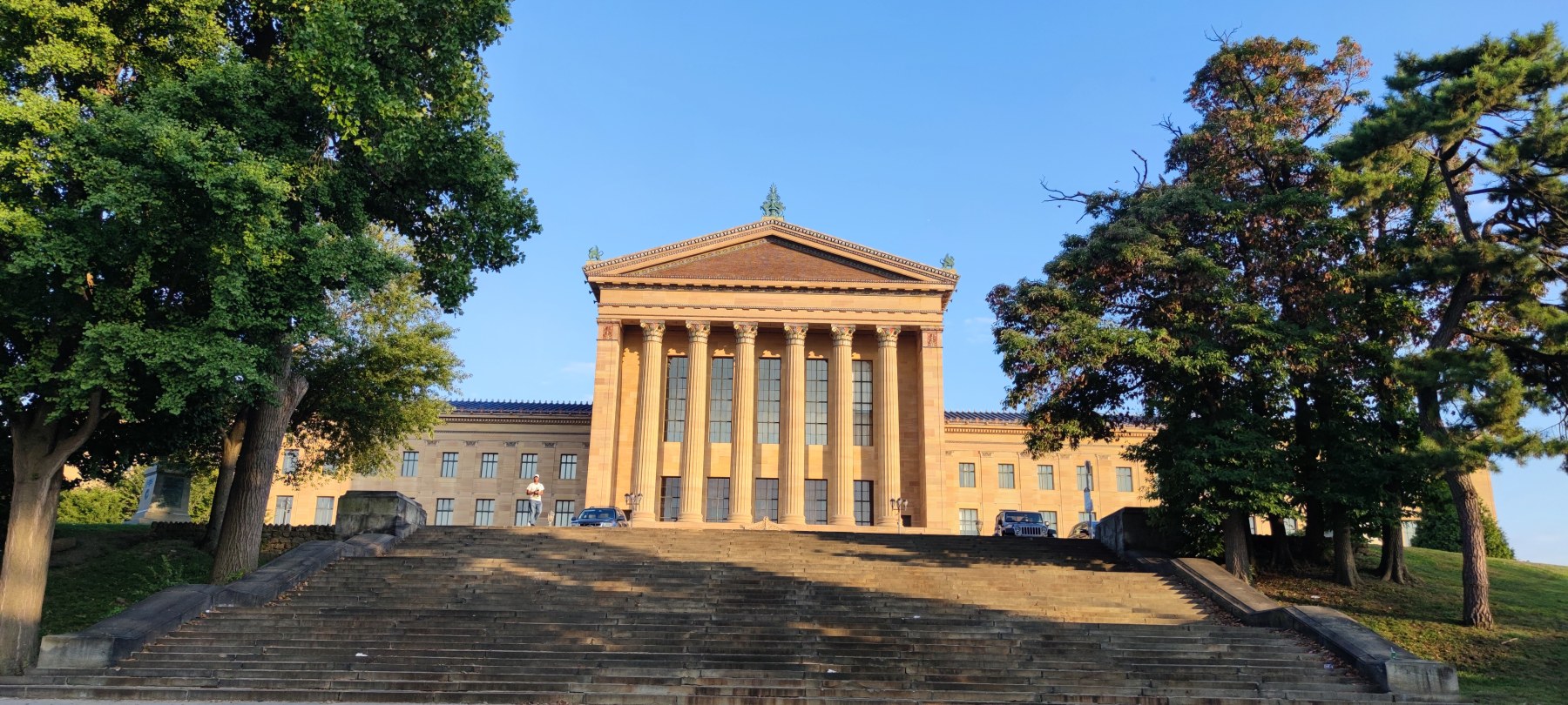 Le Philadelphie Art Museum ensoleillé