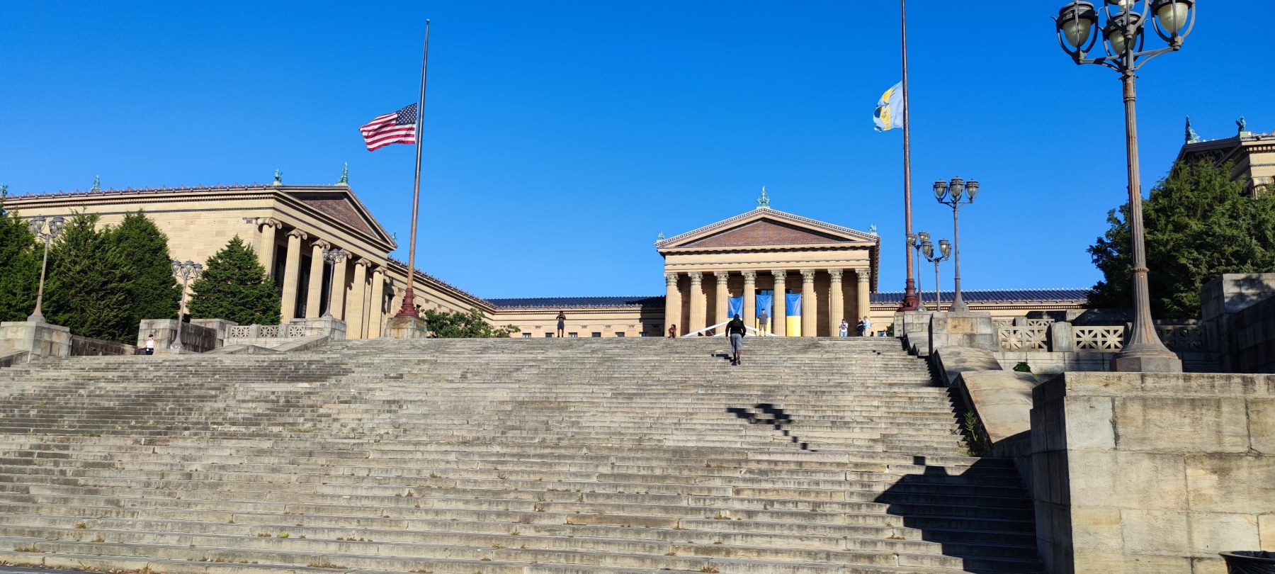 Escaliers du musée d'art de Philadelphie