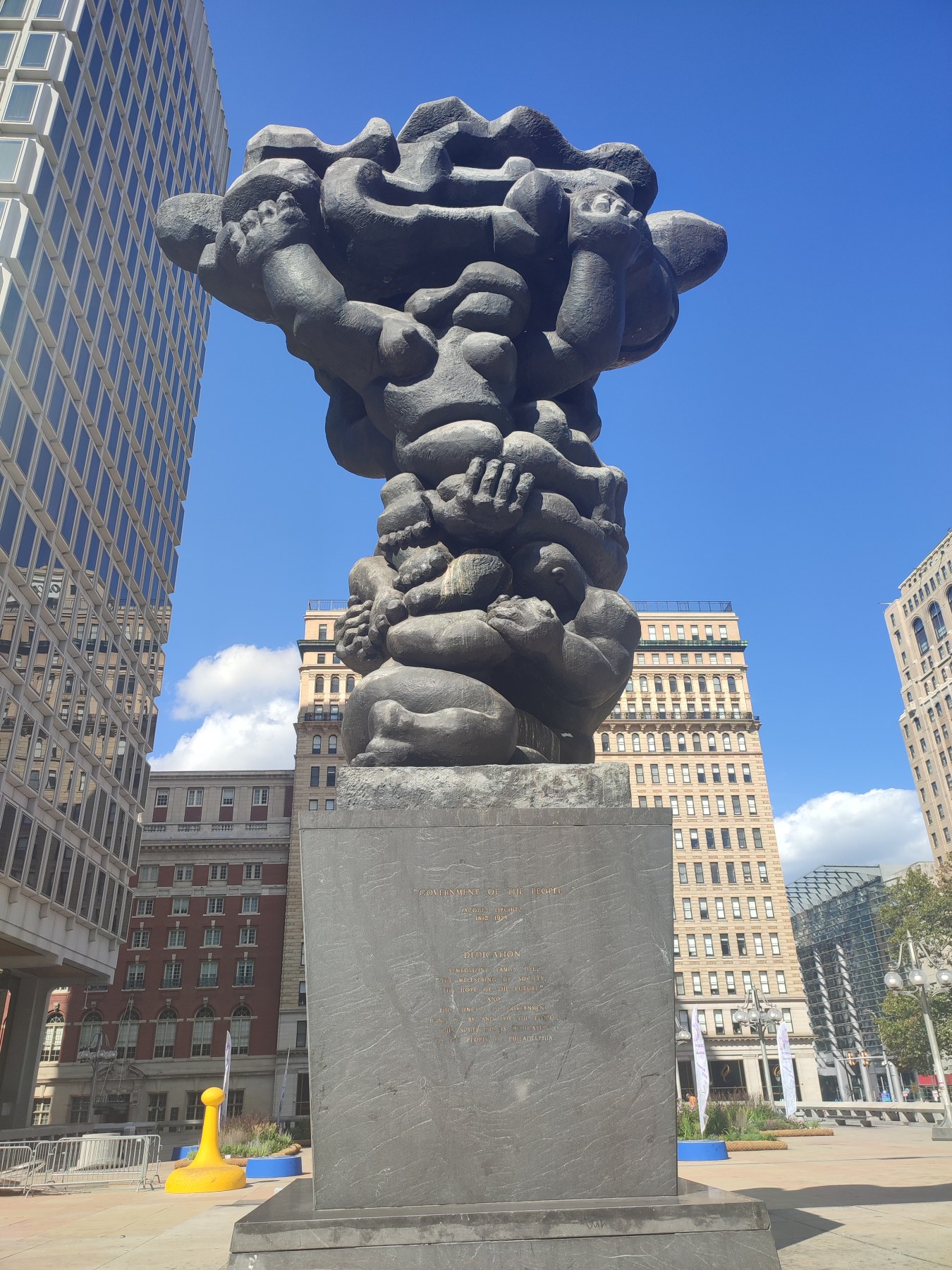 Statue du gouvernement du peuple à Philadelphie