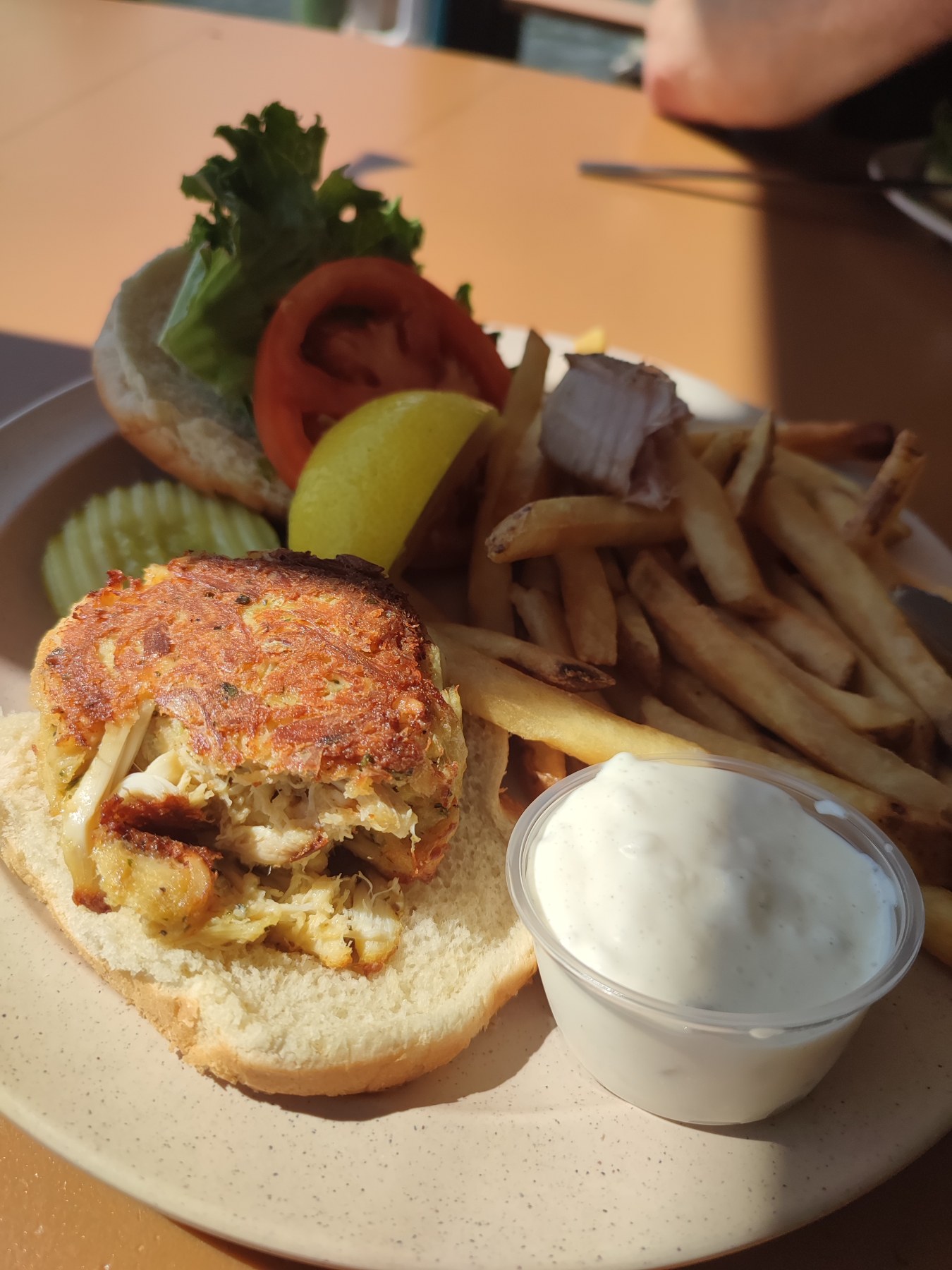 Crab Cake Burger à Annapolis