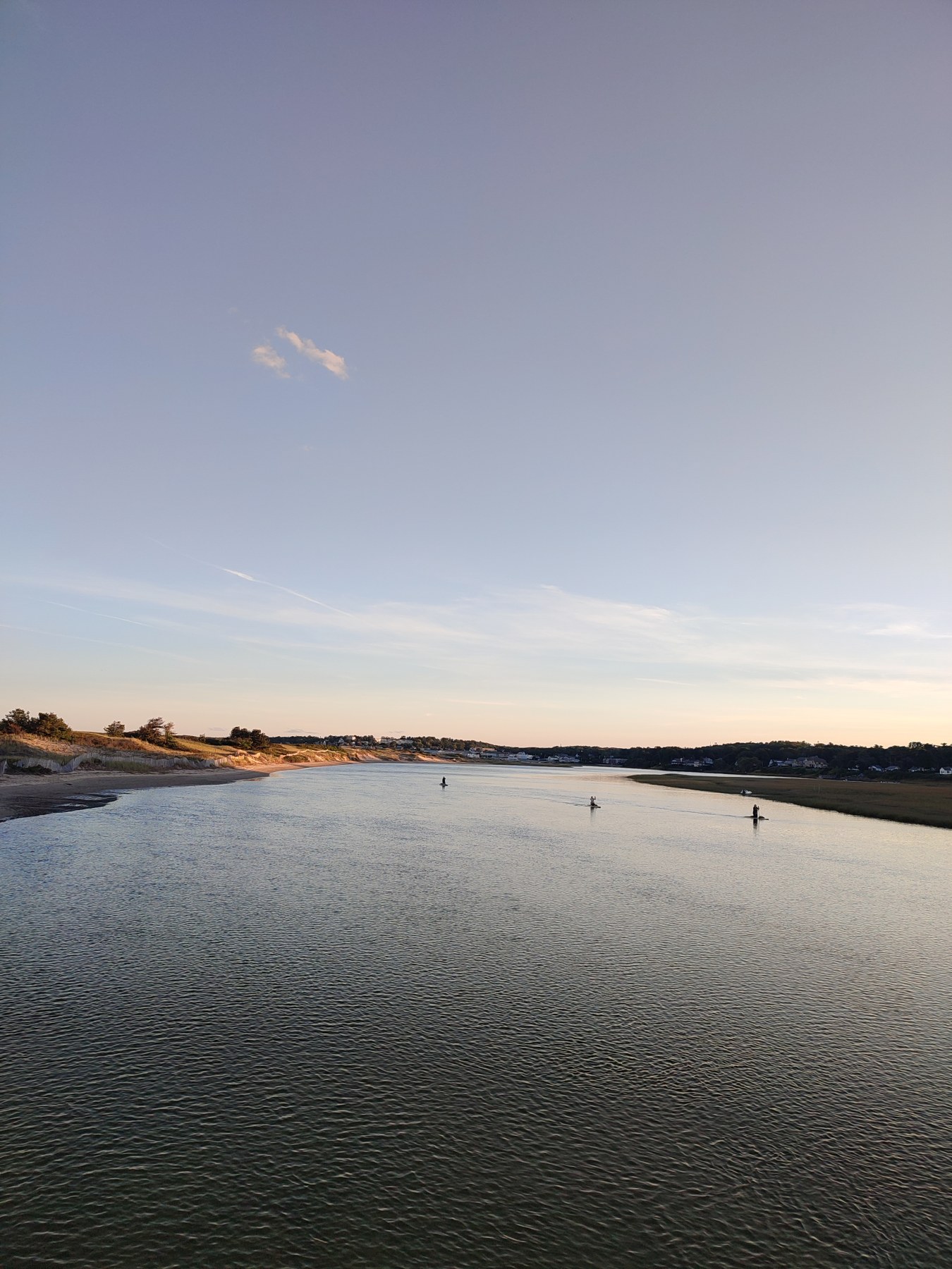 Coucher de soleil sur le fleuve d'Ogunquit