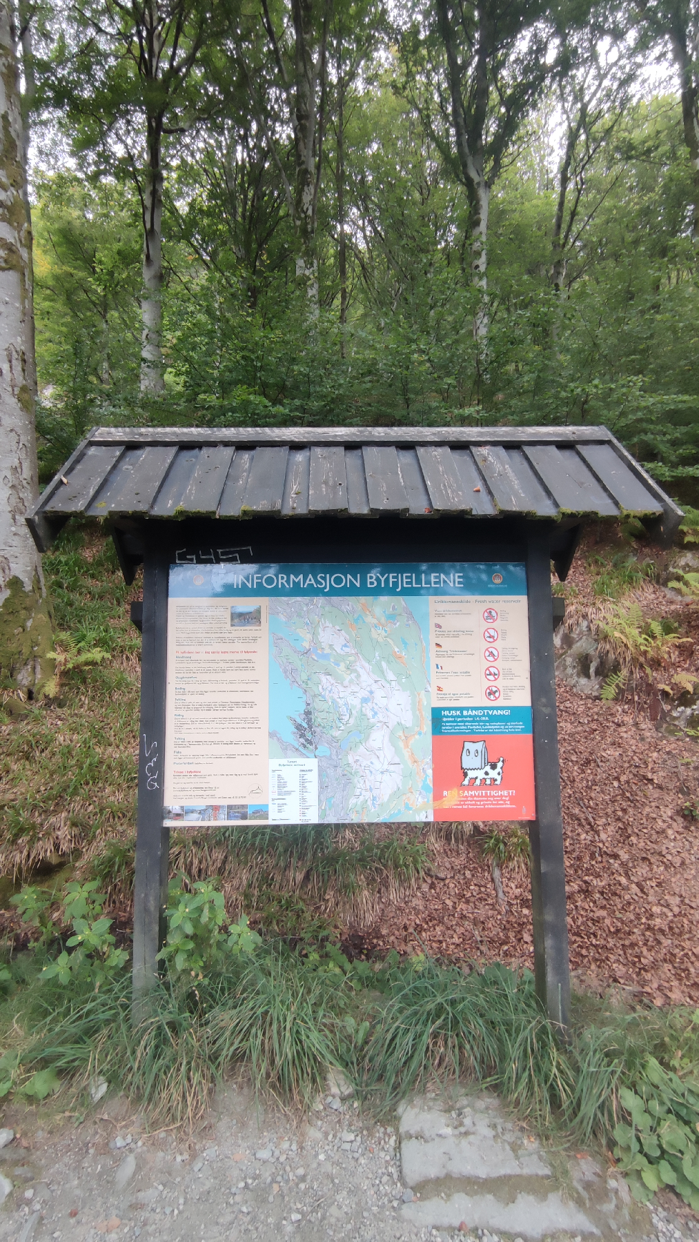 Carte des fjords de Bergen