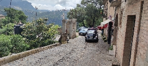 Ruelle pavée au Mexique