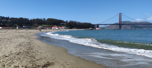 Baker Beach, vue du Golden Gate Bridge Baker Beach, vue du Golden Gate Bridge