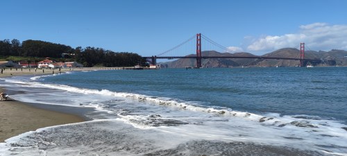 Baker Beach, vue du Golden Gate Bridge Baker Beach, vue du Golden Gate Bridge