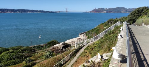 Vue de la Golden Gate Bridge depuis Lands End, San Francisco Vue de la Golden Gate Bridge depuis Lands End, San Francisco