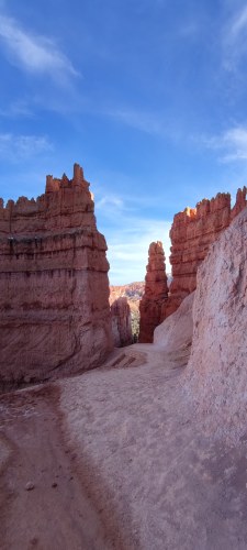 Sentier entre les hoodoos de Bryce Canyon Sentier entre les hoodoos de Bryce Canyon