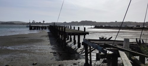 Jetée délabrée de Bodega Bay, Californie Jetée délabrée de Bodega Bay, Californie