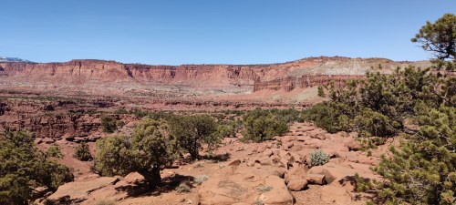 Vue du canyon rouge de Utah Vue du canyon rouge de Utah