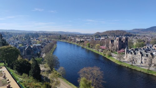 Stirling, Écosse — Vue sur le fleuve Stirling, Écosse — Vue sur le fleuve