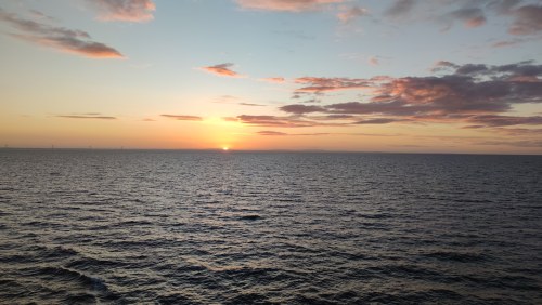 Coucher de soleil sur l'océan écossais Coucher de soleil sur l'océan écossais