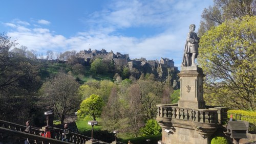 Edinburgh Castle, vue depuis le parc Edinburgh Castle, vue depuis le parc