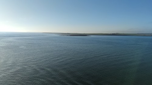 Vue aérienne du fjord écossais Vue aérienne du fjord écossais