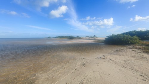 Plage sauvage du Golfe du Mexique