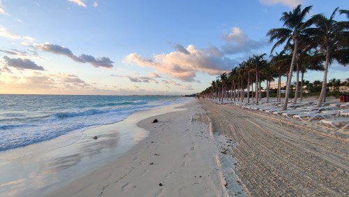 Coucher de soleil à Cancún