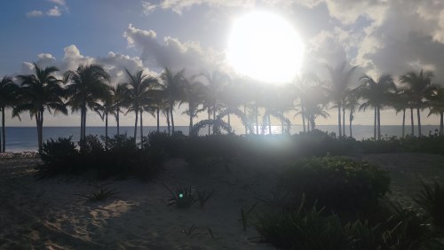 Coucher de soleil à Cancún