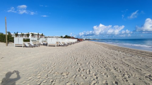 Plage de sable fin à Cancún