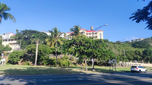 Vue sur les hôtels de Saint-Martin