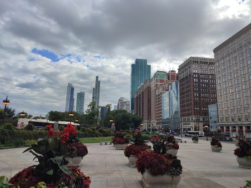 Chicago sous un ciel nuageux Chicago sous un ciel nuageux