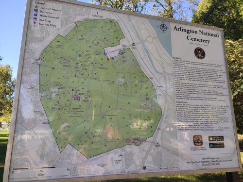 Vietnam Veterans Memorial, Washington, D.C., USA - Carte du cimetière national d'Arlington Vietnam Veterans Memorial, Washington, D.C., USA - Carte du cimetière national d'Arlington